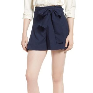 J. Crew Cotton Poplin Tie Waist Shorts Size 8